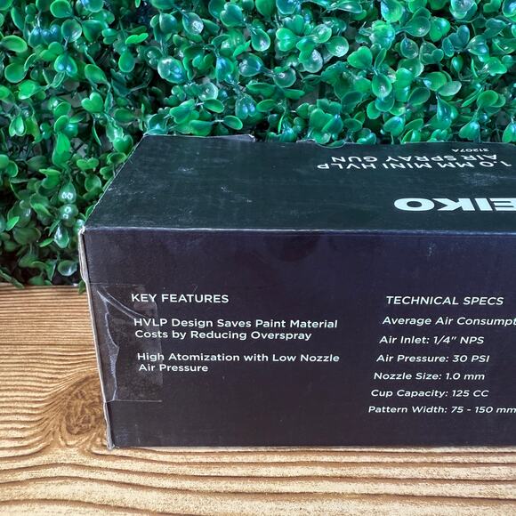 NIB 31207a Hvlp Mini Gravity Feed Air Spray Paint Gun 1.0 Mm Nozzle Size 125 Cc - Picture 4 of 11